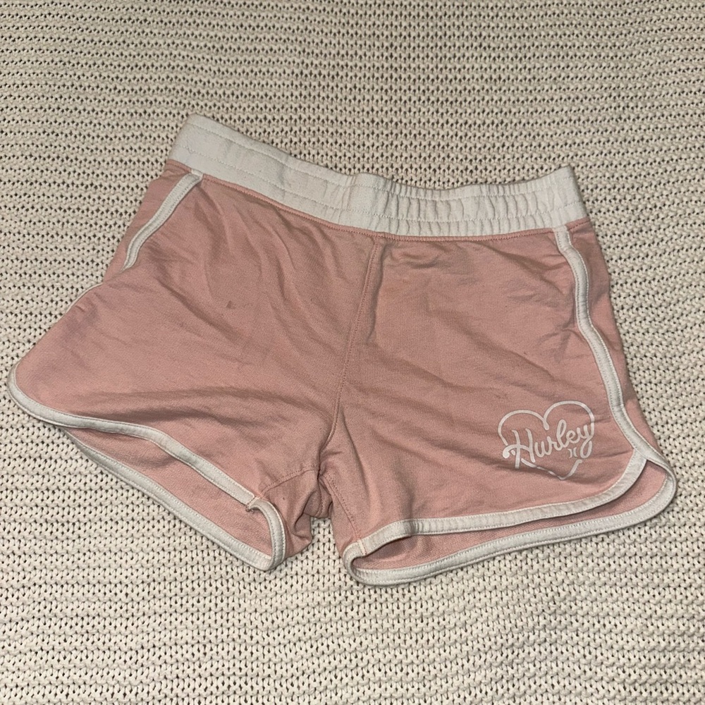 Pink Hurley girls sweatshorts